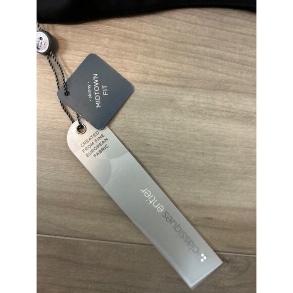 Classiques Entier Black Wool Skinny Midtown Fit Pants 12 Petite - Picture 11 of 15